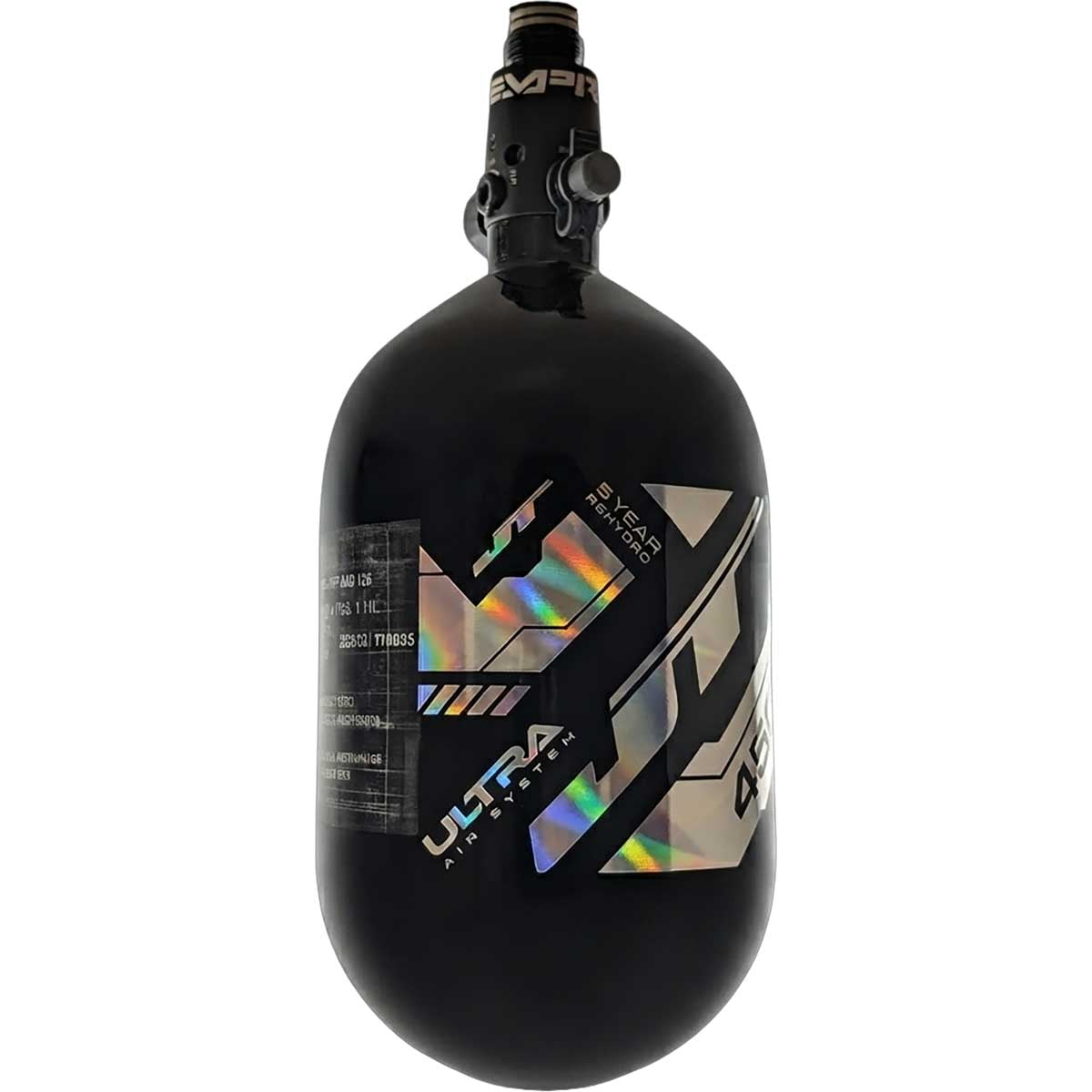 Alternate view JT Ultra Lite Carbon Fiber Air Tank 68ci 4500psi Black/Spectral w FLO Pro Reg