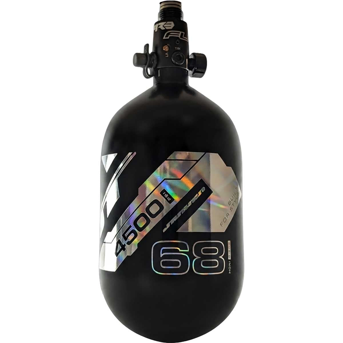 JT Ultra Lite Carbon Fiber Air Tank 68ci 4500psi Black/Spectral w FLO Pro Reg