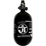 JT Ultra Lite Carbon Fiber Air Tank 68ci 4500psi Black/White w FLO Pro Reg