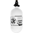 JT Ultra Lite Carbon Fiber Air Tank 80ci 4500psi White/Black w FLO Pro Reg