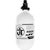 JT Ultra Lite Carbon Fiber Air Tank 80ci 4500psi White/Black w FLO Pro Reg