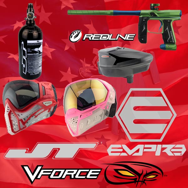 Save on Empire Paintball, JT Paintball, and VForce paintball products
