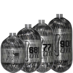 Ninja Lite Carbon Fiber Paintball Tank Only 4500psi Grey