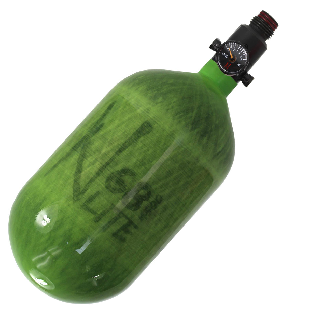 Ninja Standard 68 ci 4500 psi Lite Air Tank Translucent Lime