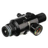 Ninja UL2 Air Tank Regulator in black laying on it's side showing pin valve