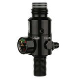 Front angled view showing the gauge Ninja UL2 Air Tank Regulator 4500psi in blackout