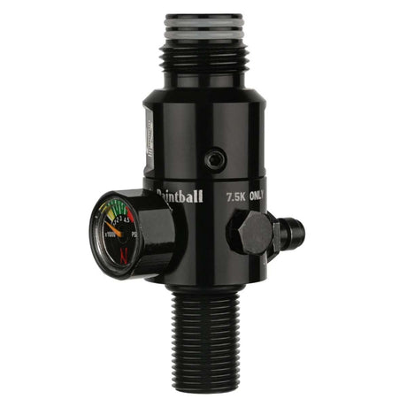 Front angled view showing the gauge Ninja UL2 Air Tank Regulator 4500psi in blackout