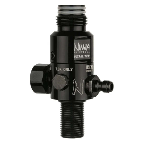 Back angled view Ninja UL2 Air Tank Regulator 4500psi in blackout