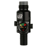 Ninja UL2 Air Tank Regulator 4500psi in the blackout color front view with gauge