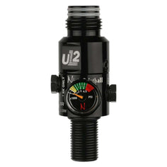 Ninja UL2 Air Tank Regulator 4500psi in the blackout color front view with gauge