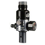 Angled view of the grey and black colored Ninja UL2 Air Tank Regulator 4500psi