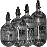 Ninja Lite 4500psi Carbon Fiber Air Tank with ProV3 Regulator all sizes 48ci, 68ci, 77ci, and 90ci