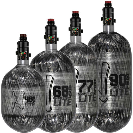 Ninja Lite 4500psi Carbon Fiber Air Tank with ProV3 Regulator all sizes 48ci, 68ci, 77ci, and 90ci