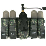 NXE SP Series 4+1 Pod and Tank Paintball Harness Digital  Camo *With TUBES*