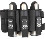 NXE TP Series Pro Pak 3+2+2 Paintball Harness Black *With 4 TUBES*