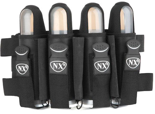 NXE TP Series Pro Pak 4+3+2 Paintball Harness Black *With 4 TUBES*