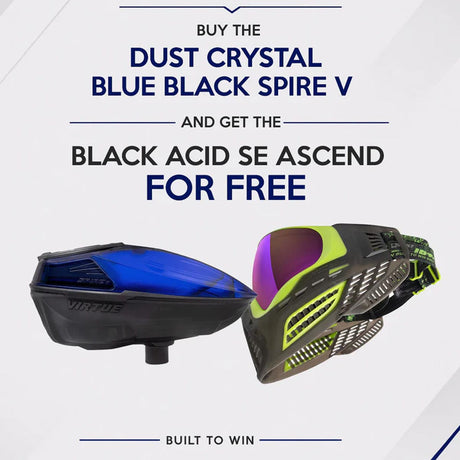 BOGO Deal - Virtue Spire V Crystal Blue Black Free Acid Black Ascend Mask