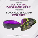 BOGO Deal - Virtue Spire V Crystal Purple Black Free Acid Black Ascend Mask