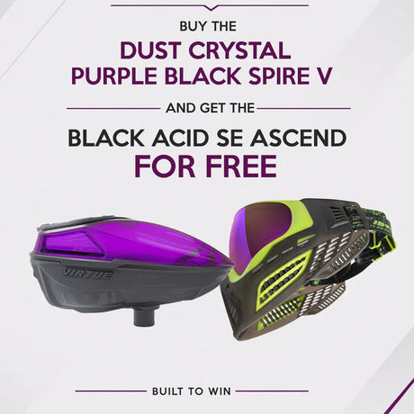 BOGO Deal - Virtue Spire V Crystal Purple Black Free Acid Black Ascend Mask