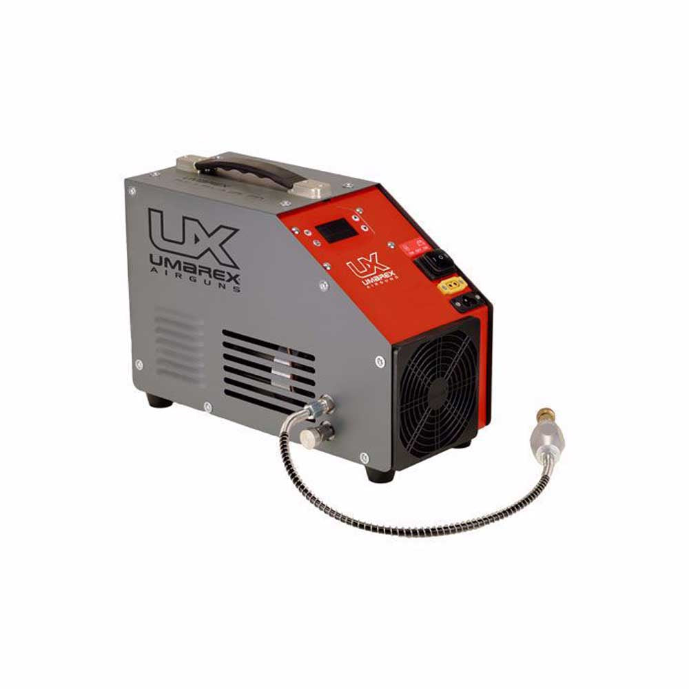 Umarex ReadyAir Gen 2 High Pressure Paintball & PCP Compressor with fill hose attached