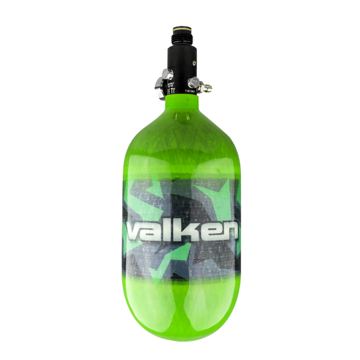 Valken 68ci 4500psi Carbon Fiber Compressed Air Tank Riot Green
