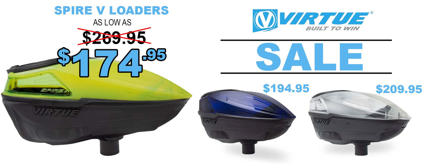 Virtue Paintball Sale on Spire V Loader with multiple loader colors